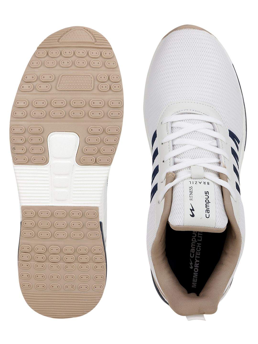 CAMPUS Brazil Pro Men's Running Shoes (Size- 9, Beige) in Gulbarga