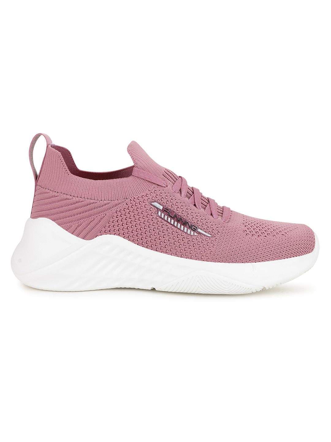 Mauve Pink Jogging Shoes Skechers Women Mauve Pink Textured Arch