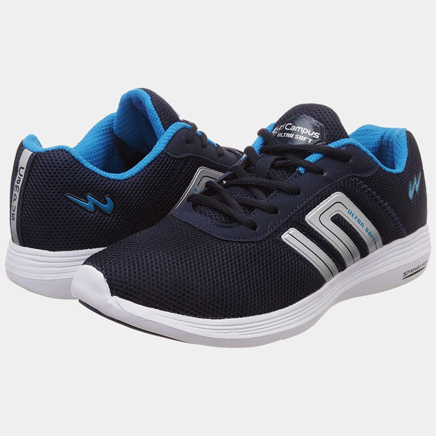 CAMPUS Men's Duster-2 Running Sport Shoe black blue in Delhi at