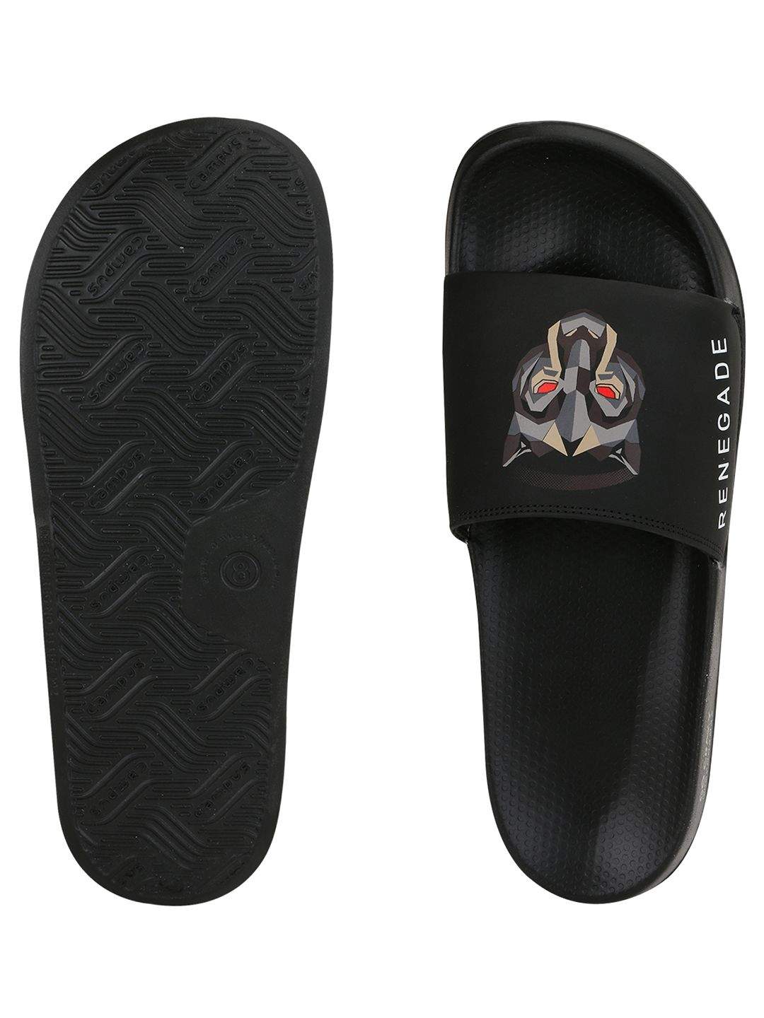 CAMPUS Renegade-Sl Men's Flip Flops (Size- 9, Black) in Rajkot at