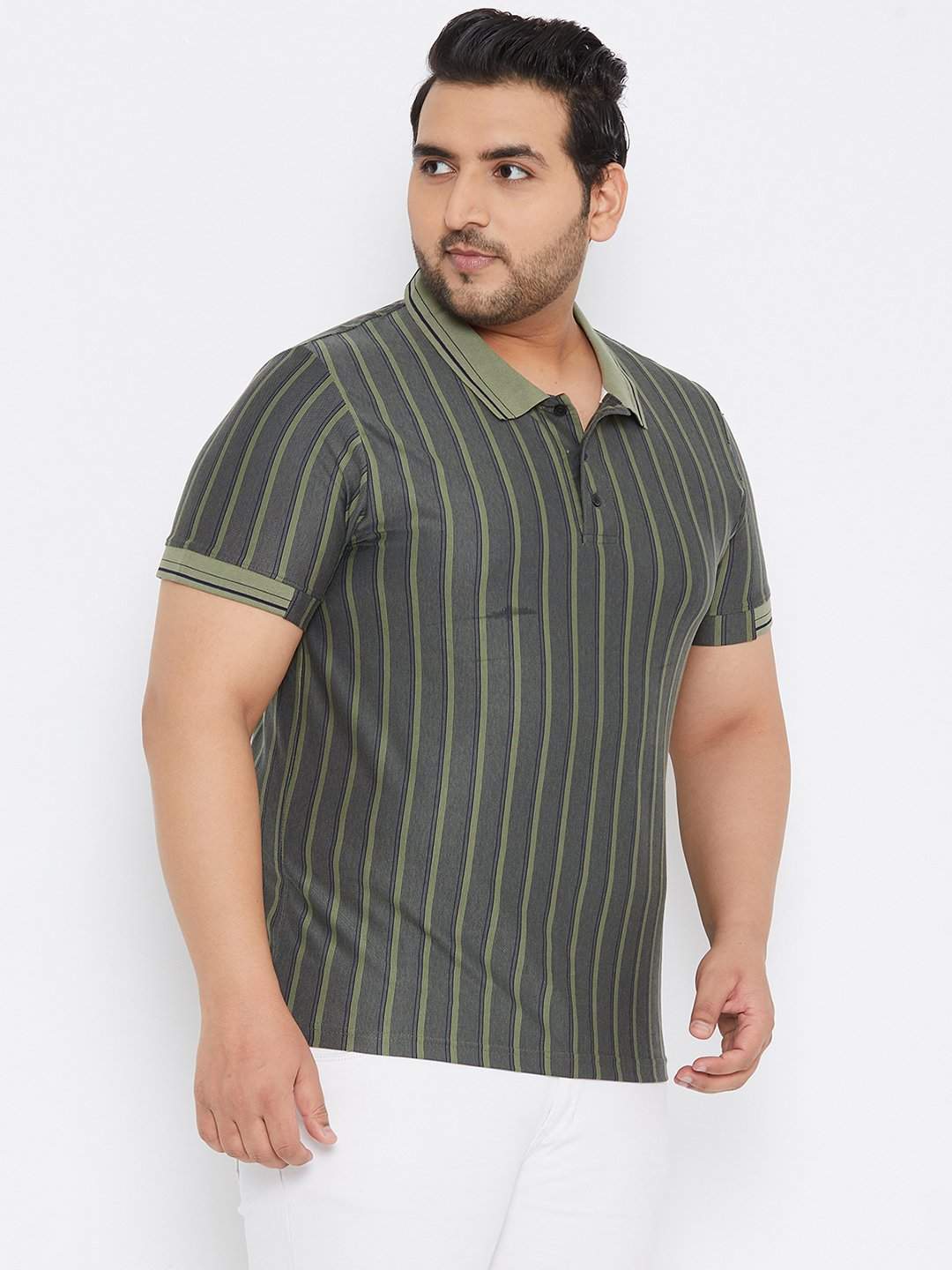 Dnmx Printed Burnout Crew-Neck Slim Fit Men's T-Shirts (Grey, Size