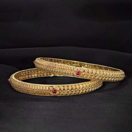 Candere gold bangles discount