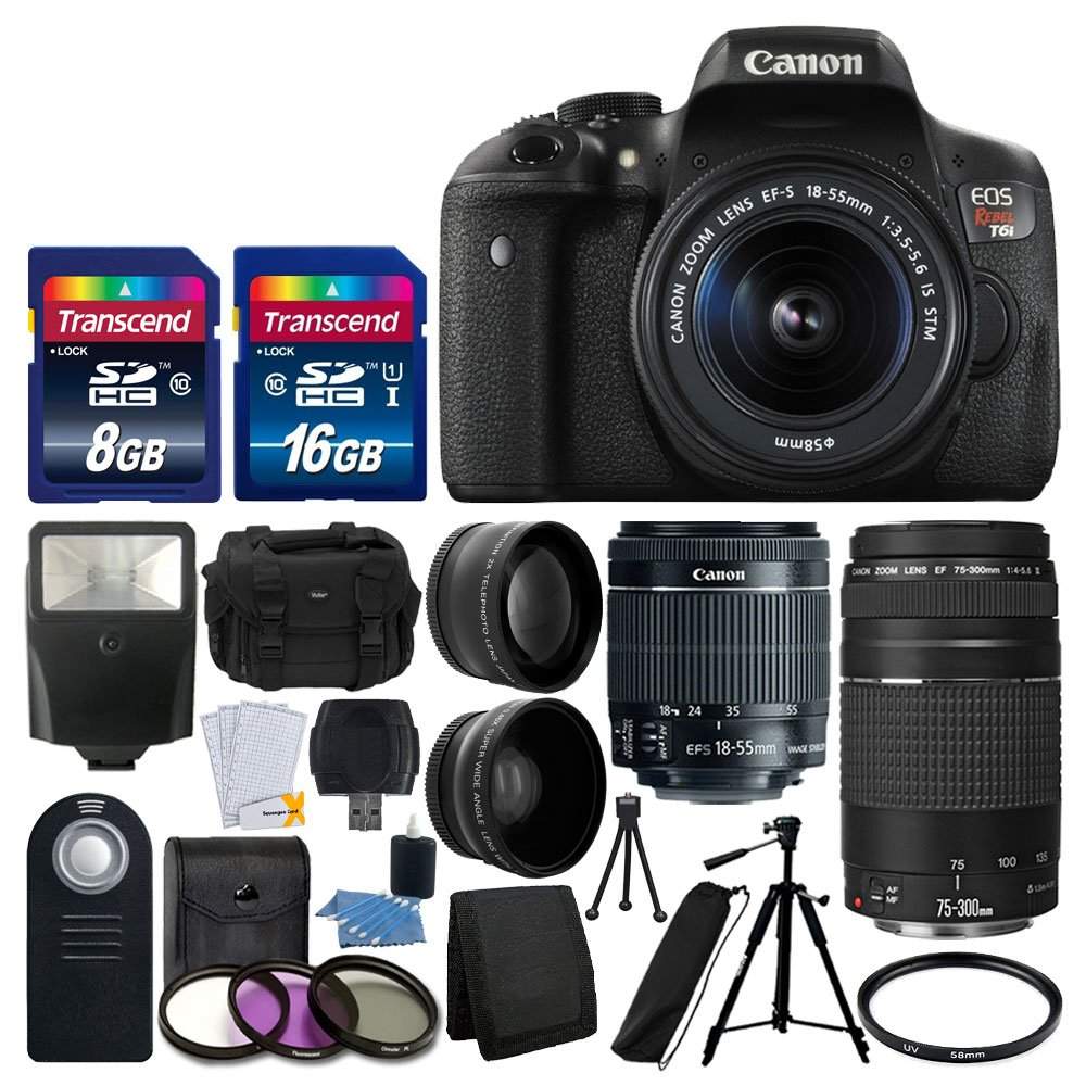 Canon Eos Rebel T6i 24 2mp Digital Slr Camera Bundle With Canon Ef S 18 55mm