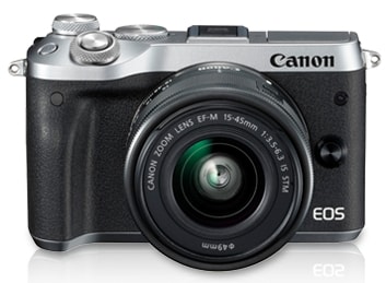 CANON EOS M6 EF-M 15-45mm is STM Lens Kit (Silver) in