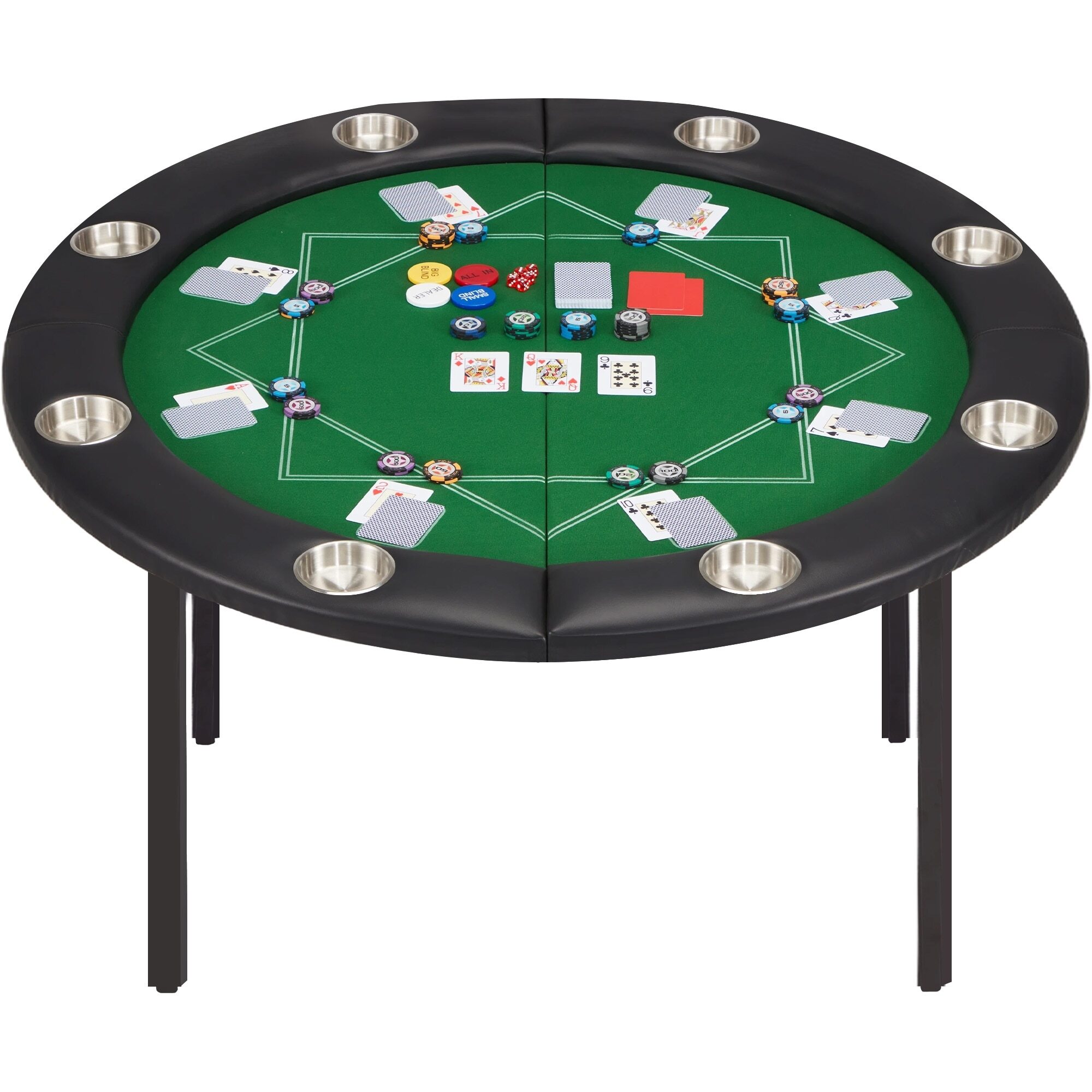 Round Wood Card Table Poker in Palghar at ₹ 40,000 - ₹ 50,000 / Pc by Green  Top Billiards Co - Justdial