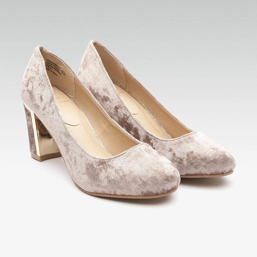 CARLTON LONDON CLL-5496 Synthetic Pump Shoes (3, Taupe) in Gurgaon