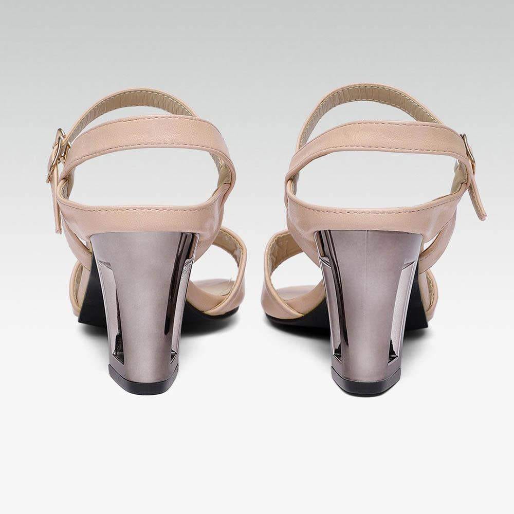 CARLTON LONDON CLL-5250 Womens Synthetic Heel Sandals (Pink) in