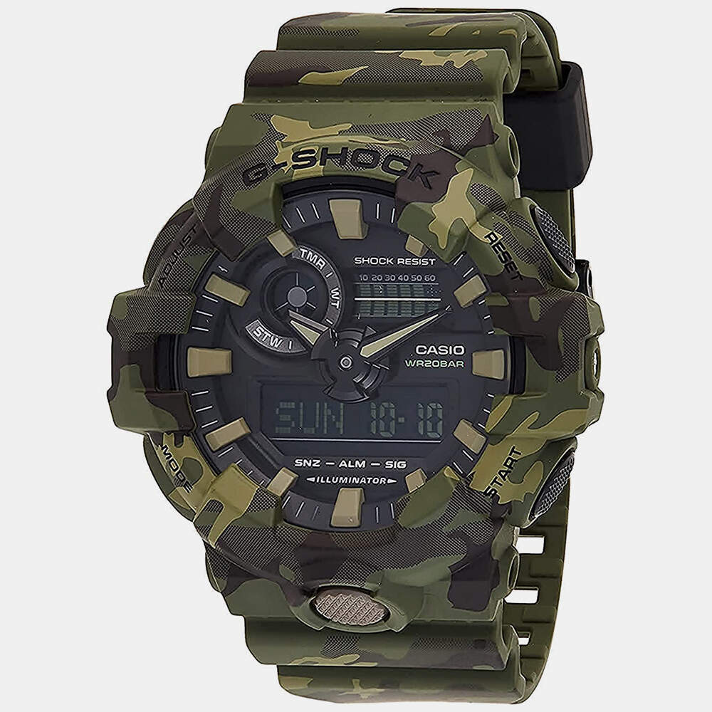 CASIO G-Shock Analog-Digital Black Army Dial Men'S Watch-Ga-700Cm