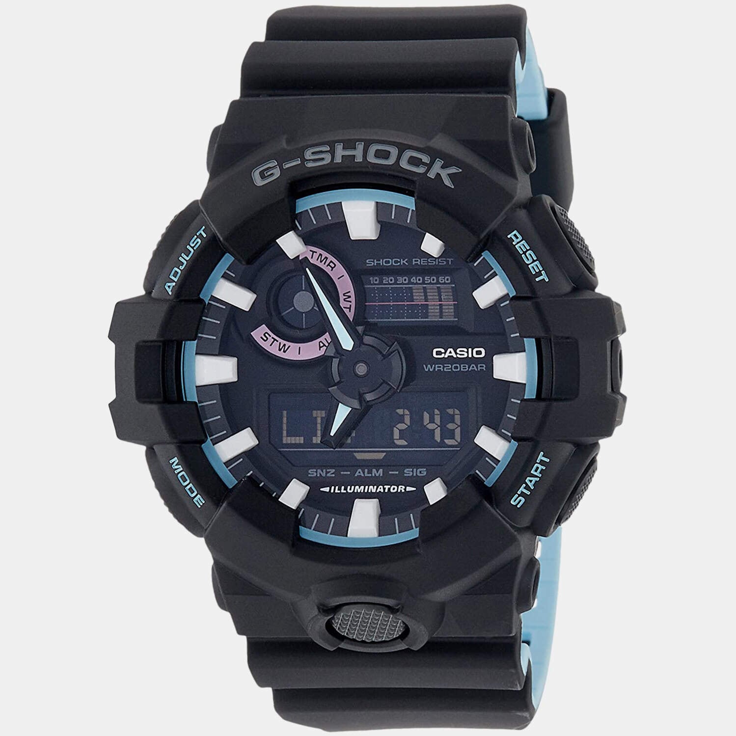 CASIO G-Shock Analog-Digital Black Dial Men's Watch Case material