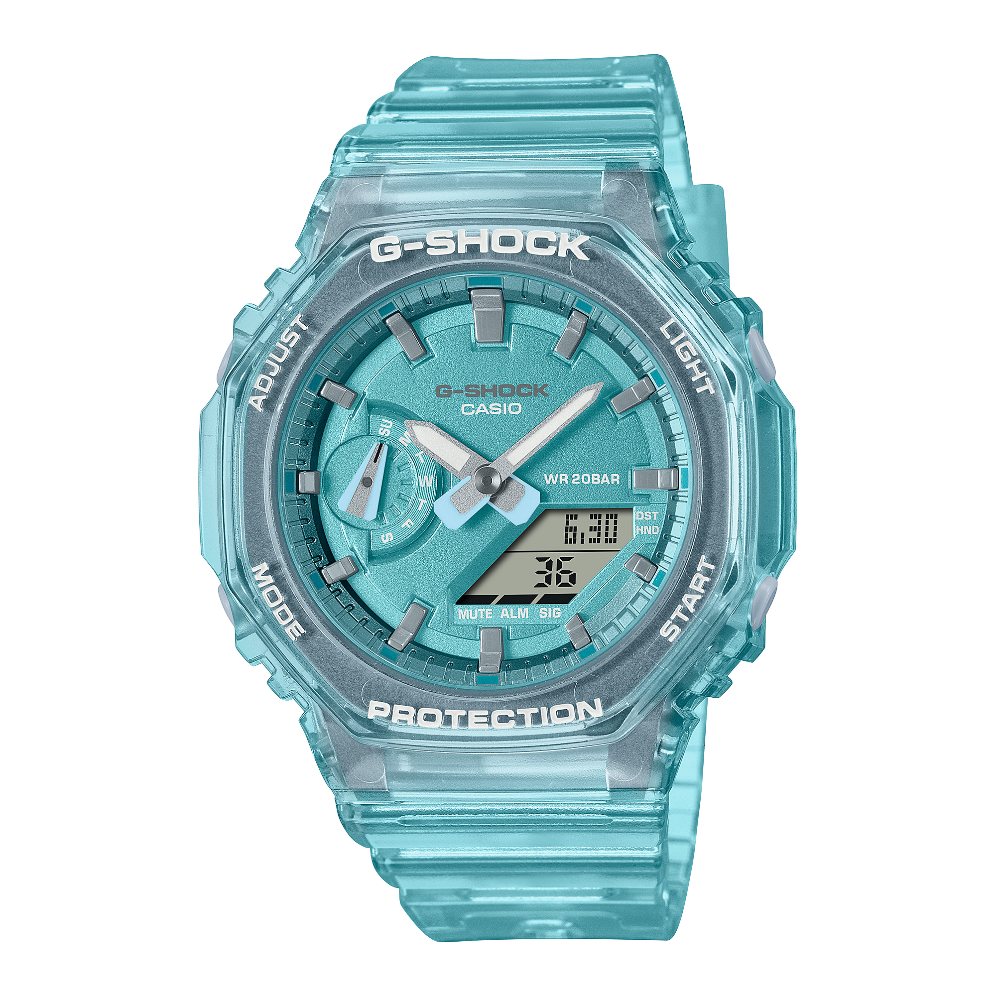 CASIO G-Shock Analog Digital Women's Wrist Watch (Turquoise, GMA