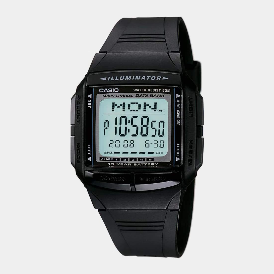 CASIO Vintage Series Digital Black Dial Men'S Watch-Db-36-1Avdf in