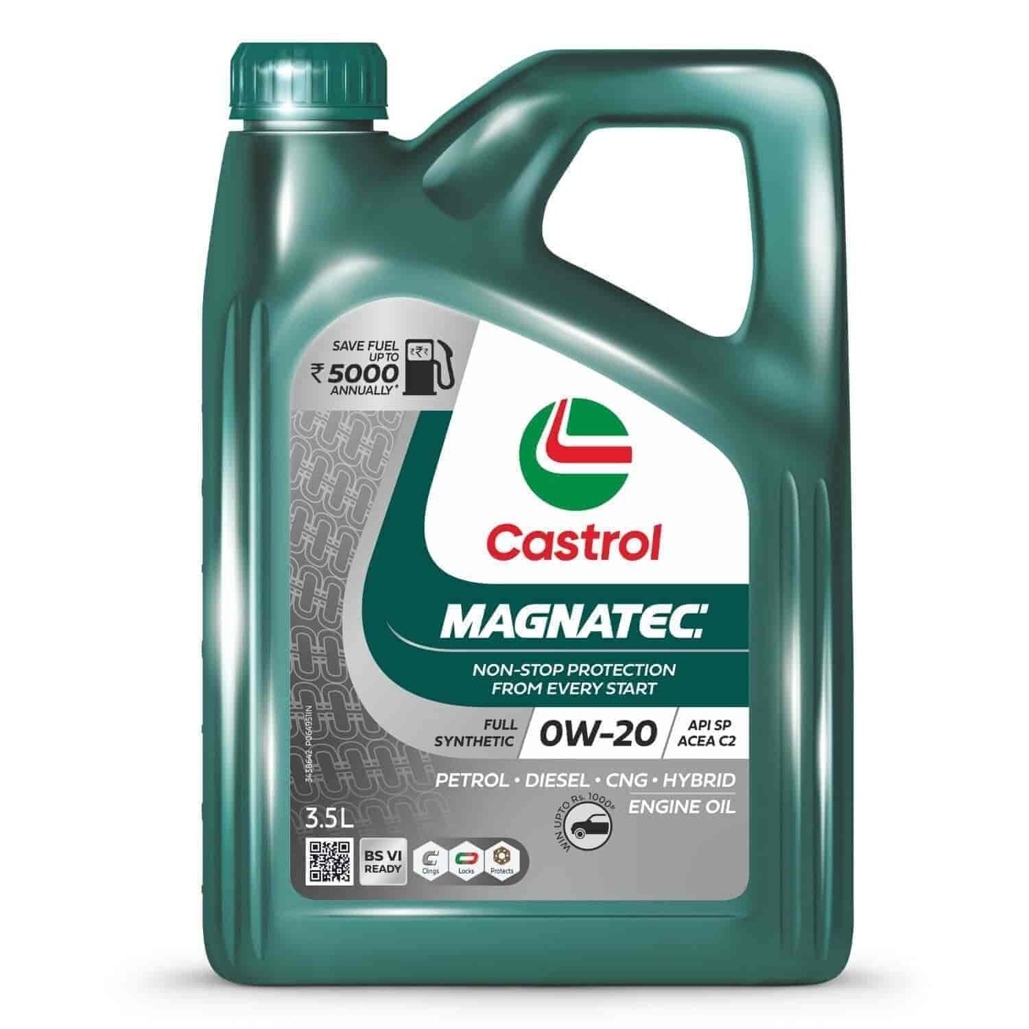Castrol 0W-20 MAGNATEC Full Synthetic Engine Oil 3.5 L in Delhi at ...