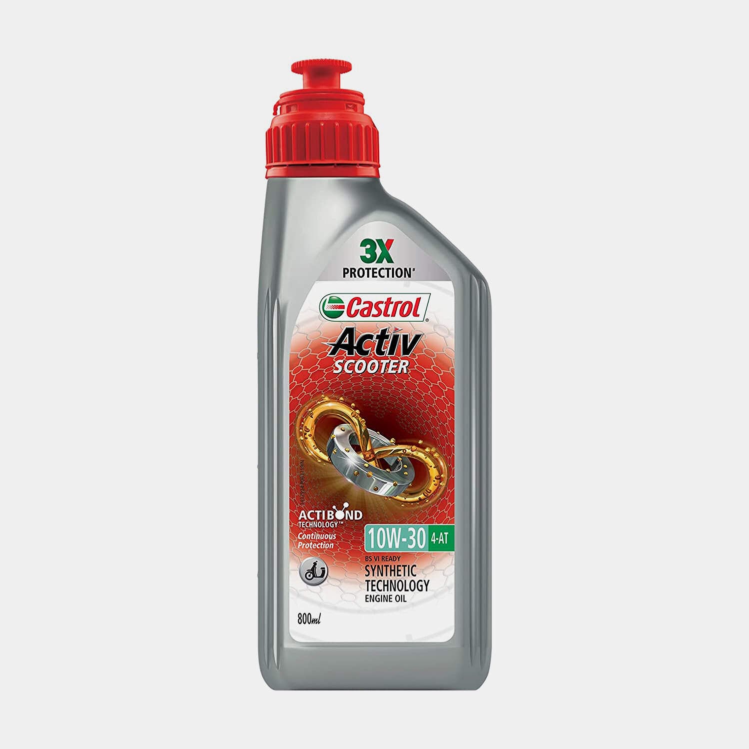 Castrol Activ Petrol Engine Oil For Scooter (800 Ml) 10W-30 4-At in ...