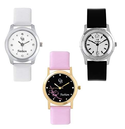 Buy Cb Beautiful Women S Amp Girl S Watch Combo Cb102 103 119 Features Price Reviews Online In India Justdial
