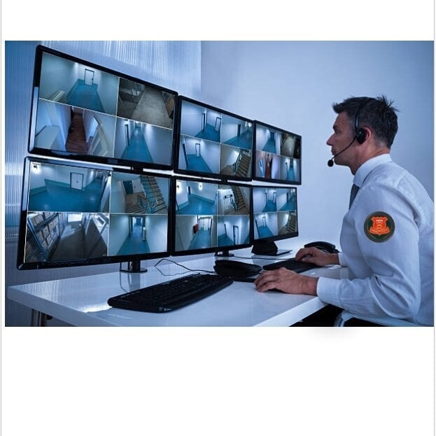 Security Guard Monitoring Room Monitoring Camera CCTV Camera