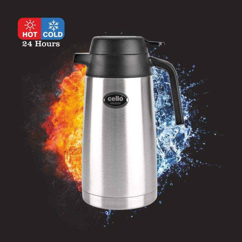 Cello Magnum Horeca Steel Thermo Flask (Grey, 1600 ml) in Howrah