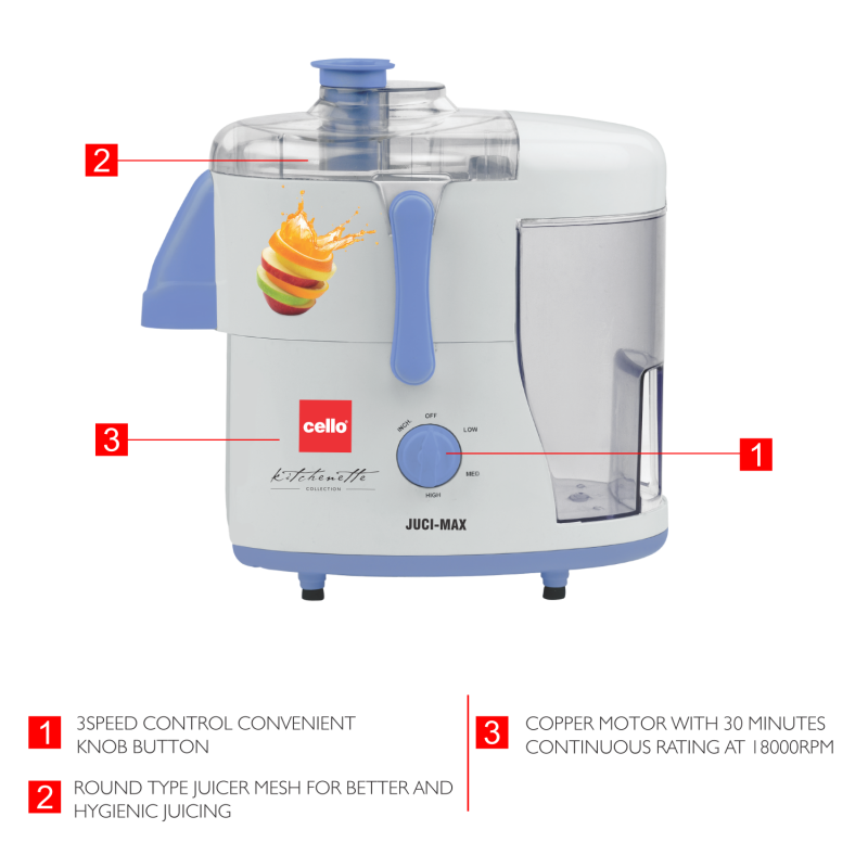 Cello Juci-Max Juicer (White) in Mumbai at ₹ 3,101 ₹ 3,299 by