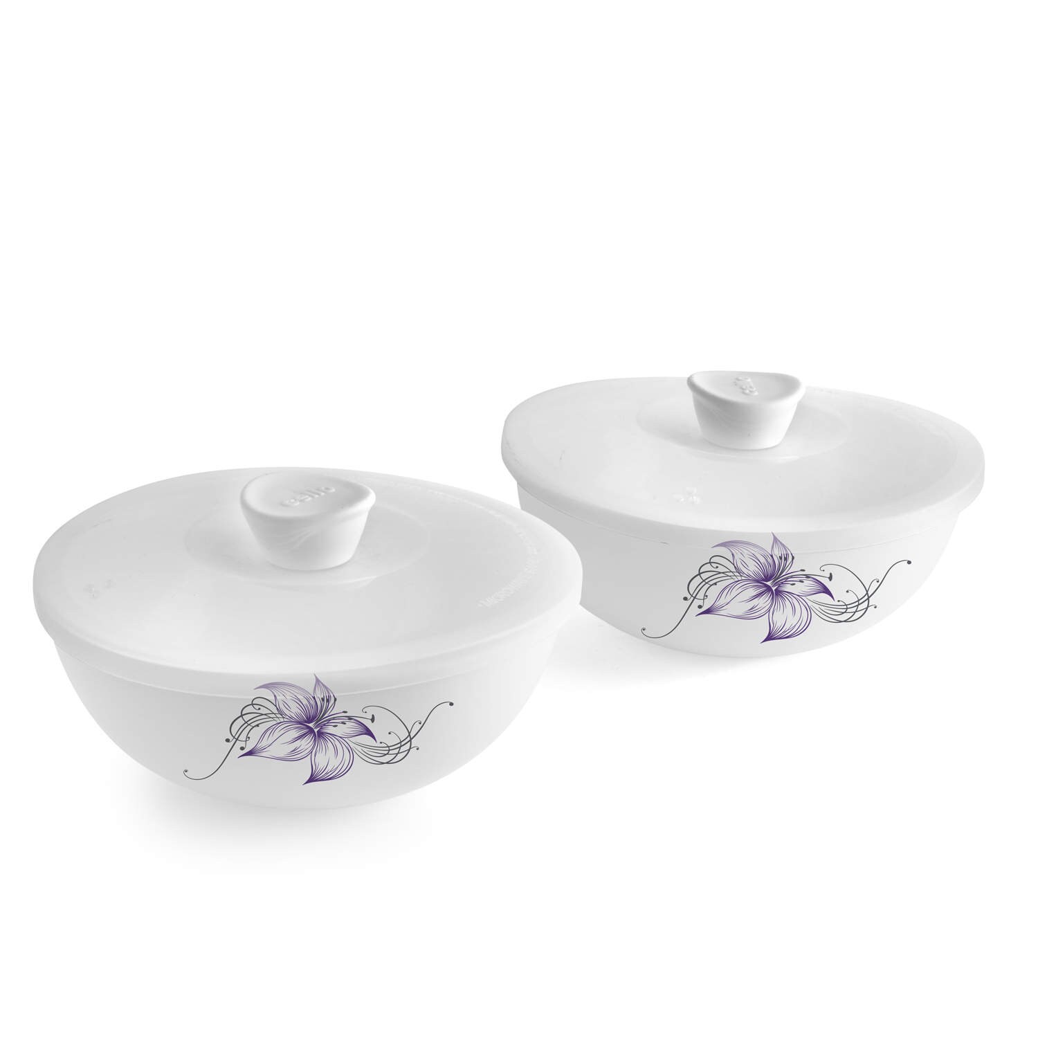 Cello Royale Gift Set Opalware Lavender Magic pcs Mixing Bowl