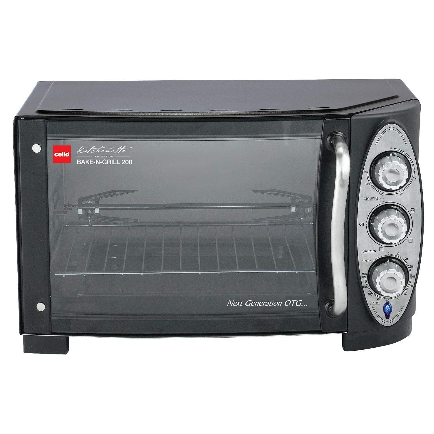 Buy Cello Bake N Grill 200 1500 Watt Oven Toaster Griller Stainless Steel Black Features Price Reviews Online In India Justdial