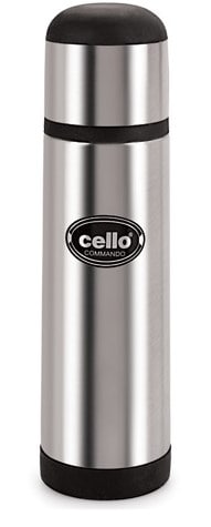 Cello Commando Stainless Steel Flask 750 ml (Black) in Mumbai at