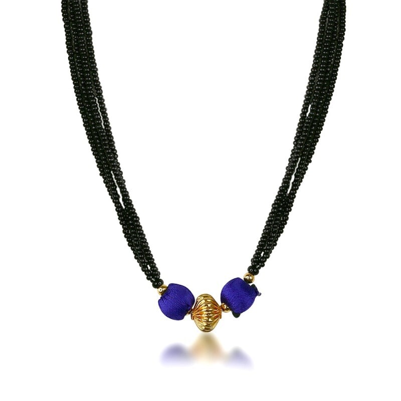 Temple Short Mangalsutra Chandukaka Saraf Long Ganthan Design Buy