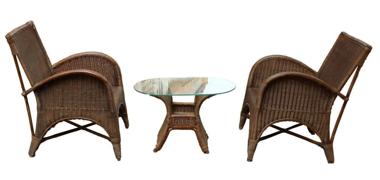 Chennai Chairs Mojarra Cane Arm Chair Dining Set in Bangalore at