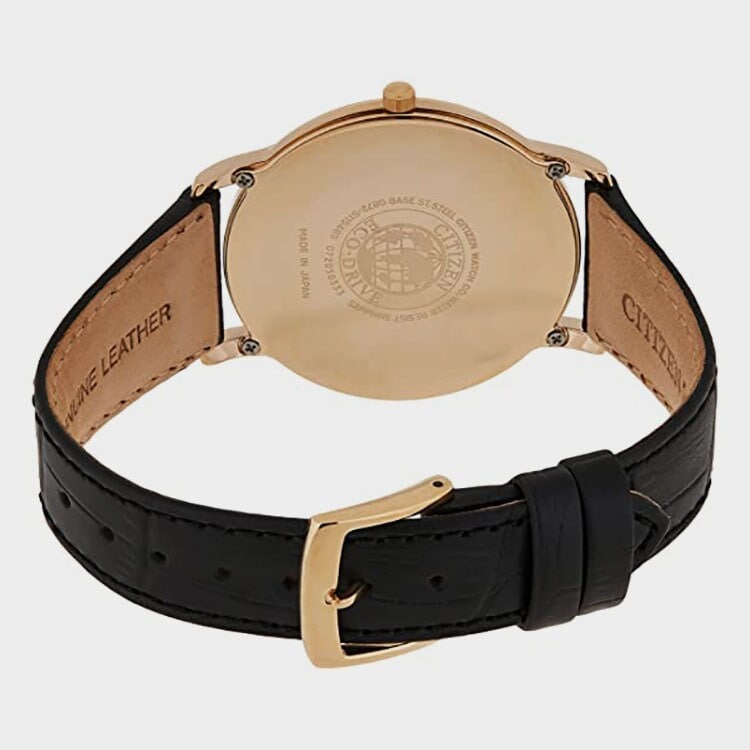 CITIZEN Valves Eco-Drive Analog White Dial Men'S Watch Color Black