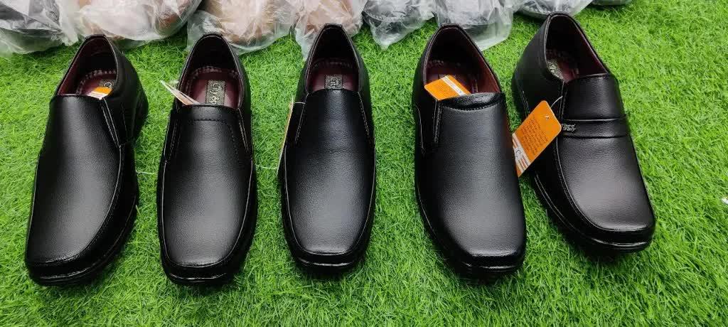 City Special Men's Formal Shoes Black Sai Footwear in Baramati