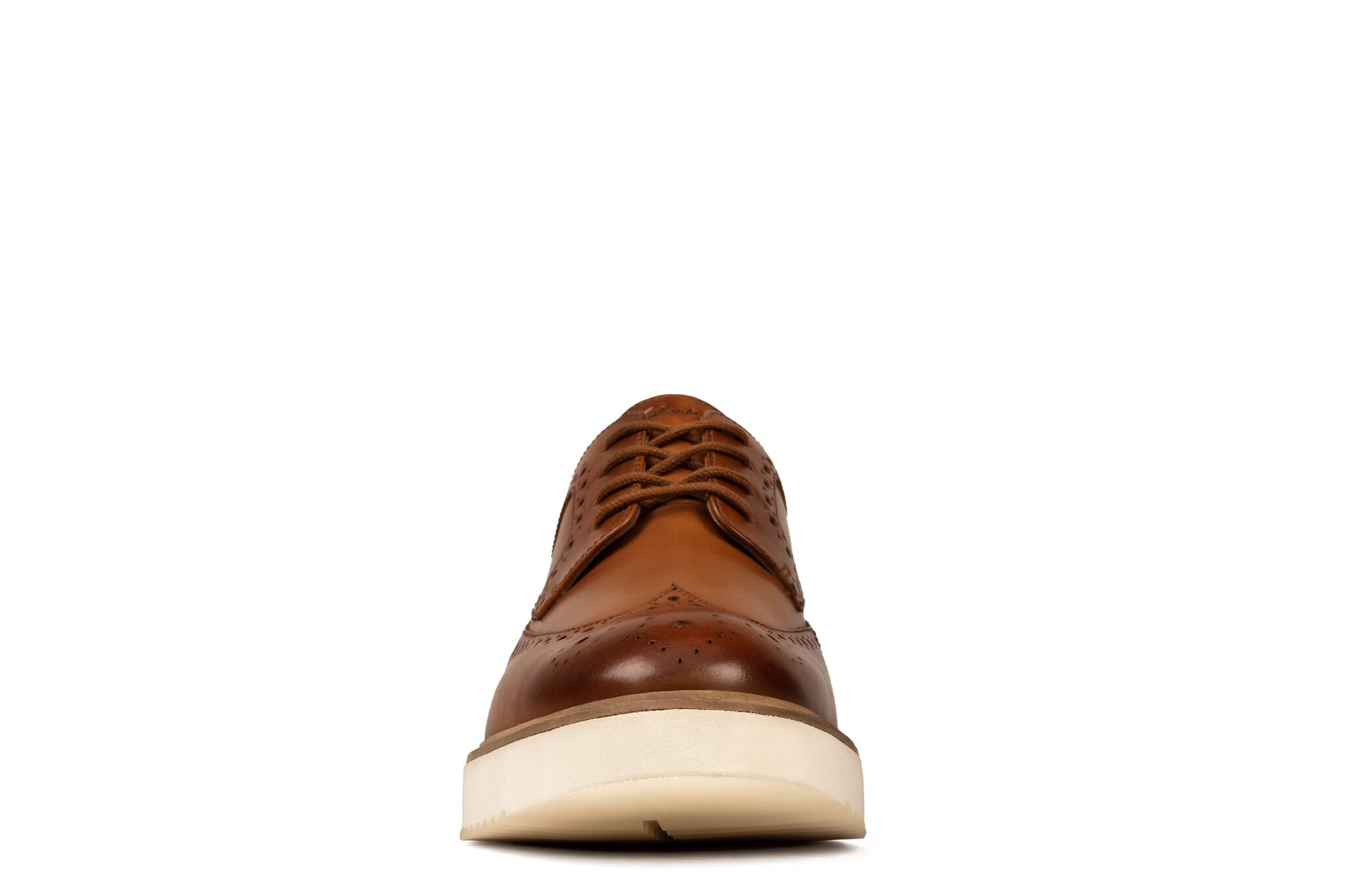 NEW CLARKS men\'s ernest limit shoes in tan Alexander Cognac Leather Longwing Sneakers main image 2