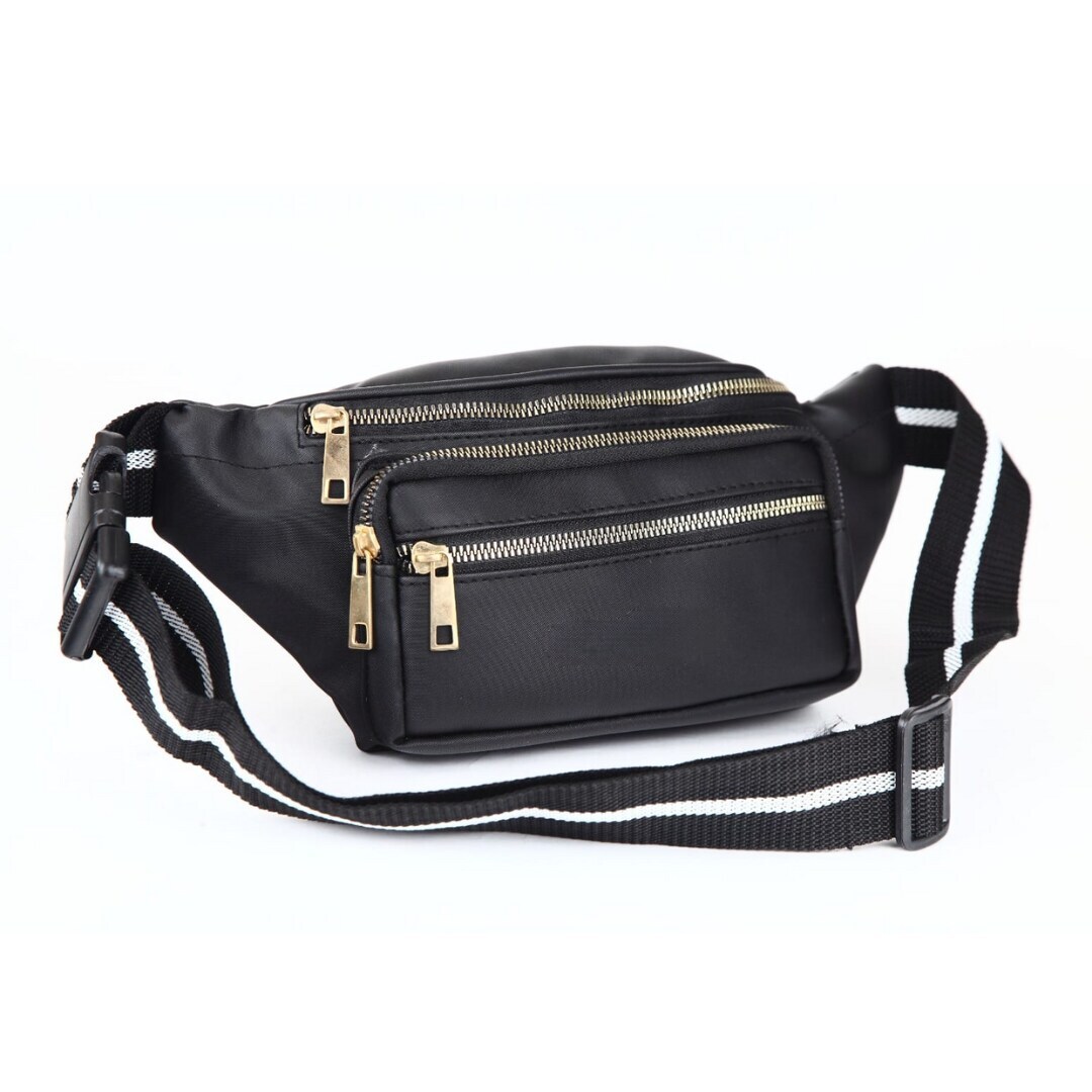 Classic-607 Black Eco Leather Waist Bag in Agra at ₹ 240 ₹ 270