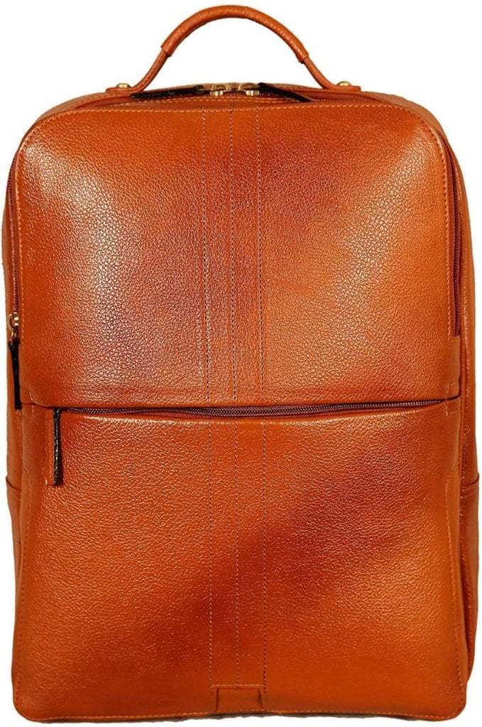Classic Genuine Leather Laptop Office Backpack in Mumbai at