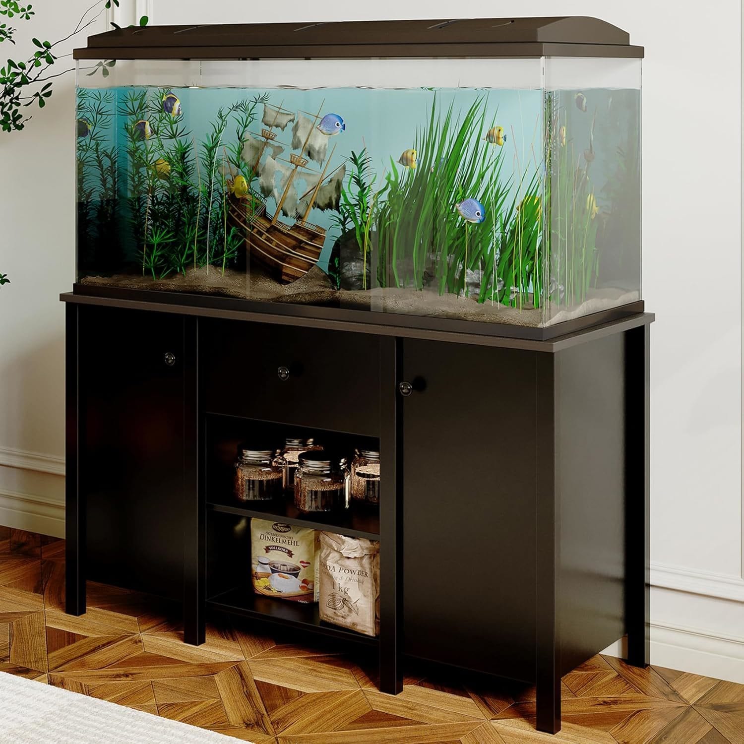 Classic Wooden Rectangle Fish Tank 25 Gal in Mumbai at best price