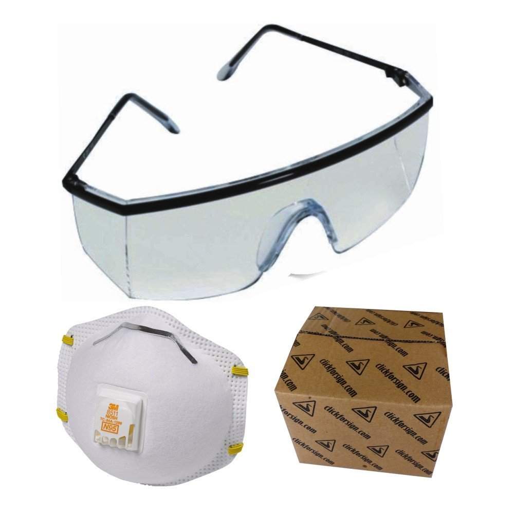 Protective goggles for flu clearance