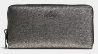 coach gunmetal wallet