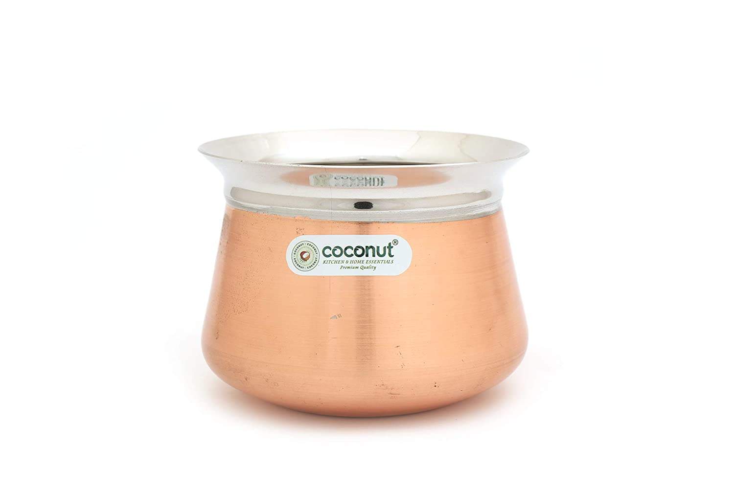 Sumeet 6-Piece Copper Bottom Stainless Steel Handi Cookware Set With Lids (360ml To 1.65L) - View #9