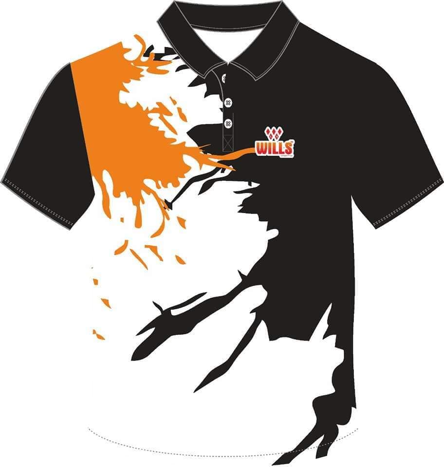 Collar Sports T Shirt Orange Black in Hyderabad at ₹ 499 Pc