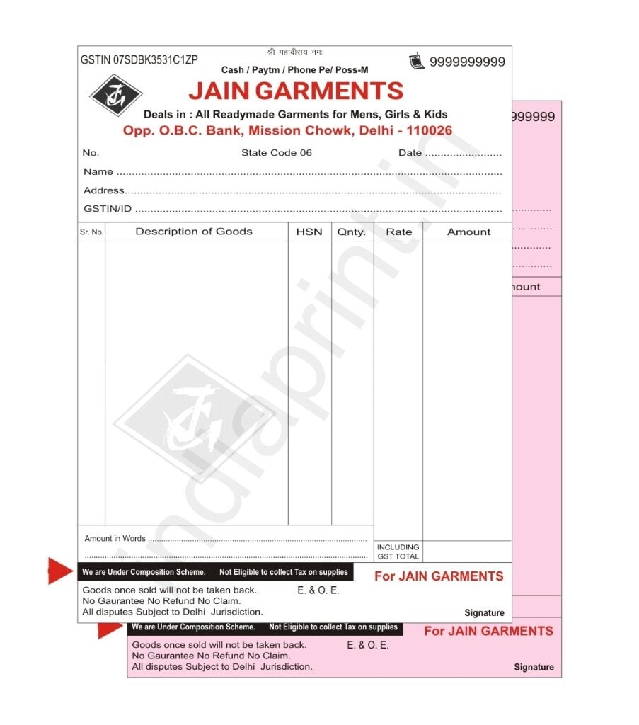 Composition GST Bill Book in Gorakhpur at best price by Art Process -  Justdial