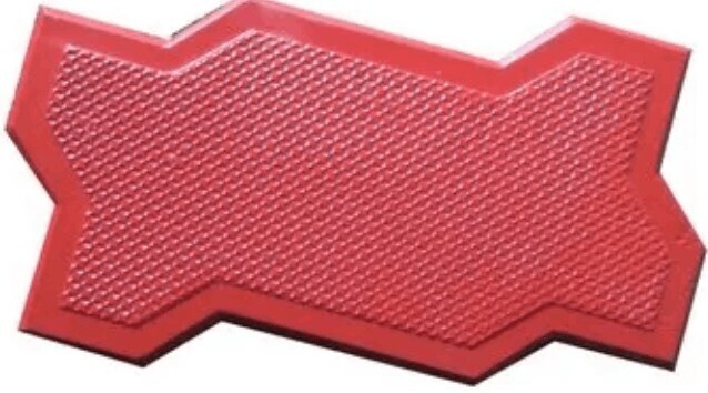 Red Zig Zag Cement Paver Blocks image 3