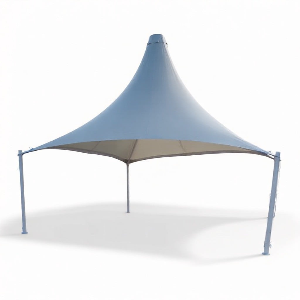Conical Gazebo Tensile Structure, Architectural Membrane, Terrace Canopy