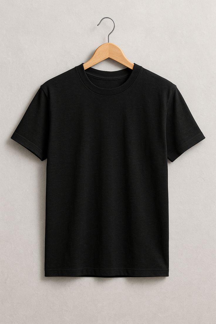 Men Cotton Black Plain Sport T Shirt S to XXL in Meerut at ₹ 75