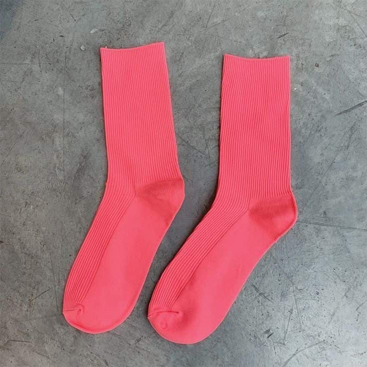 Cotton Red Women Socks
