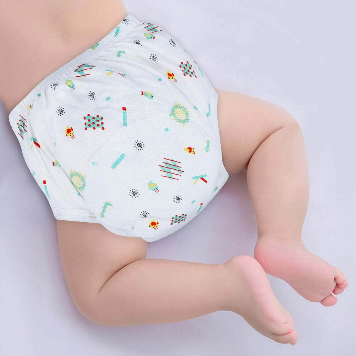 Cotton Cloth Diaper Elastic Waistband (Comfortable Fit) Infant