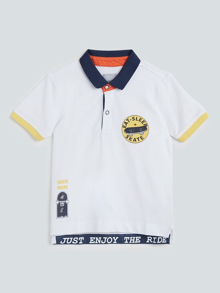 Shirt Design Collar T Shirt With Logo White Polyester Dri Fit