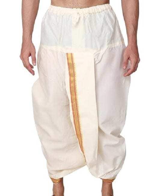 men mr white dhoti