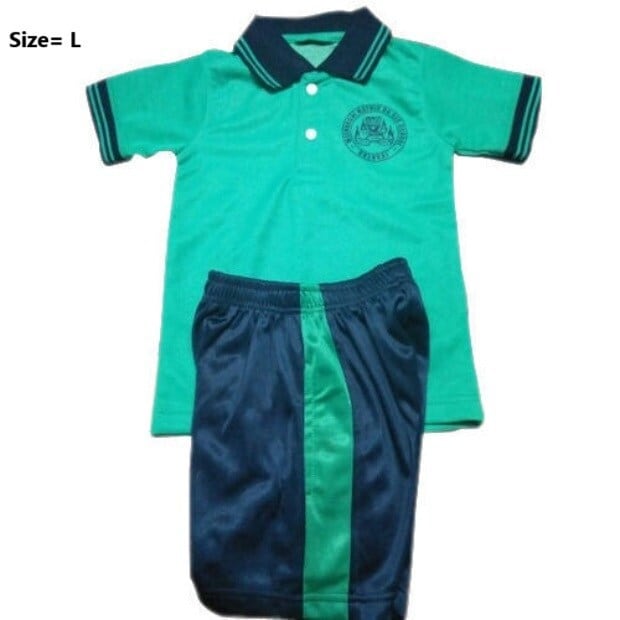 Cotton School Uniform Sports T-shirt And Shorts Set For Kids (L