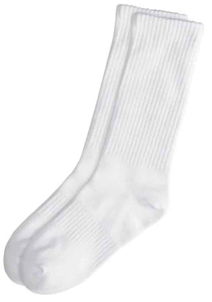 Cotton White School Socks