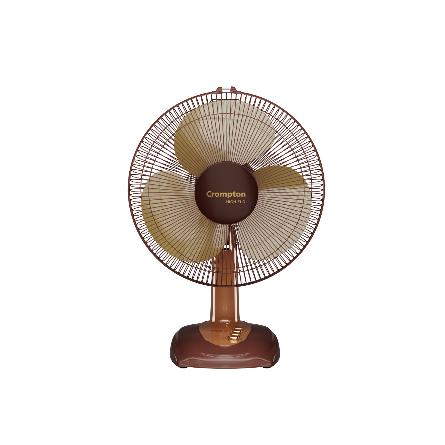 Crompton Hiflo Wave Plus Electric Fans (400 mm, Brown Gold)