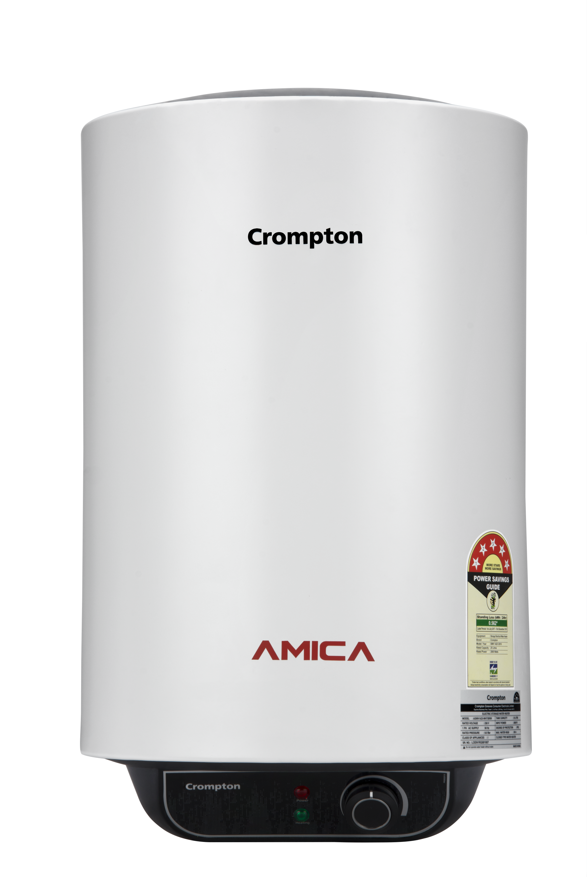 Crompton Amica Classic Rated Storage Water Heater Geysers (15 Ltr