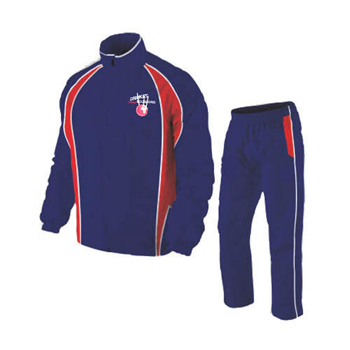cricket tracksuit white