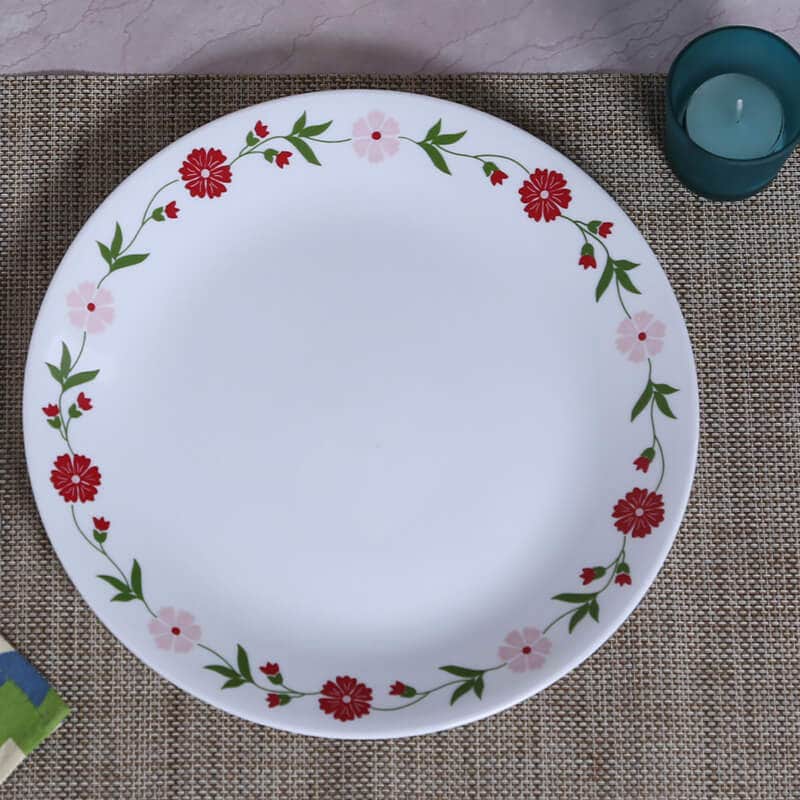 Corelle Livingware Spring pcs Dinner Plate Set (Pink) in Jodhpur